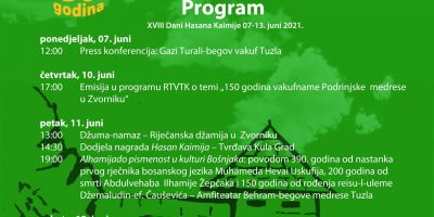 Dani Hasana Kaimije od 07.06.-13.06. u Zvorniku Dani Hasana Kaimije od 07.06.-13.06. u Zvorniku