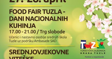 Najava događaja u okviru “Proljeća u Tuzli” za vikend 27-28. aprila 2024.