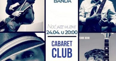 Večeras u Lukavcu: Jazz svirka uz BDB trio i poznatog Bandu u Cabaret clubu