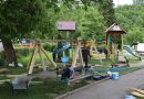 Radovi na obnovi dječijeg igrališta u gradskom parku Banovići