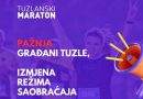 Obavještenje o izmjeni režima saobraćaja: U nedjelju 27. oktobra Tuzlanski maraton