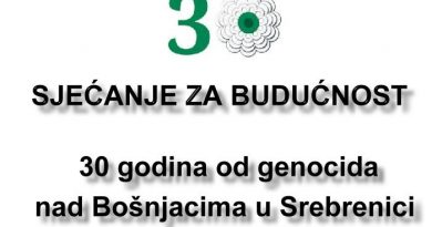 Program “Sjećanje za budućnost“: Obrazovne institucije TK obilježavaju 30 godina od genocida u Srebrenici