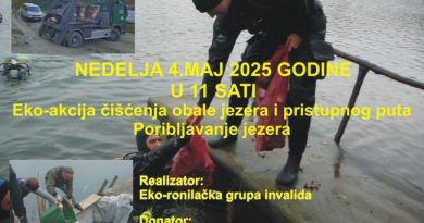 Pozivaju se zainteresovani: Eko-ronilačka grupa invalida organizuje akciju čišćenja