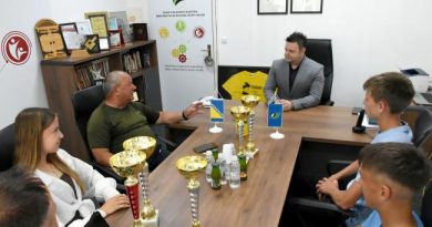 Ministar Gazdić upriličio prijem za teniske nade TK