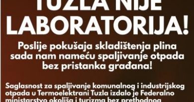 Tuzla nije laboratorija: Poslije pokušaja skladištenja plina sada nam nameću spaljivanje otpada bez pristanka građana