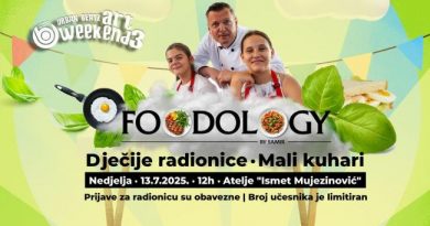 Najava dječijih radionica “Mali kuhari” u ateljeu Ismeta Mujezinovića