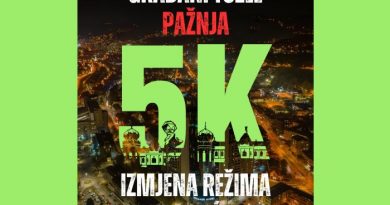 Zbog održavanja međunarodne trke ˝Tuzlanska noćna petica˝: Privremena izmjena režima saobraćaja na relaciji od Skvera do Male pijace