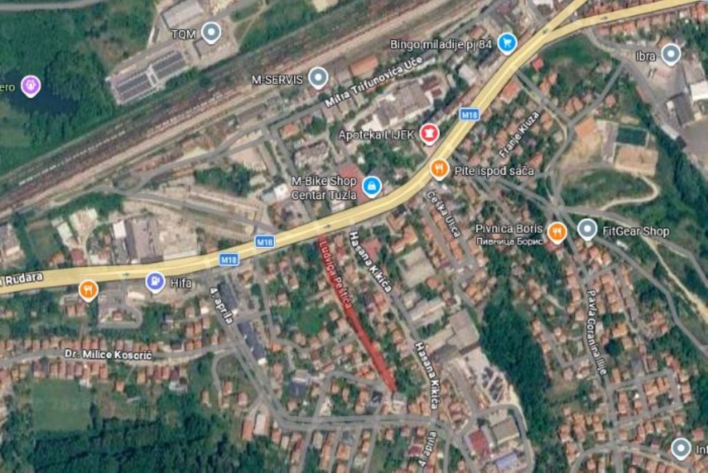 Od ponedjeljka zatvorena ulica Ludviga Peštića u Tuzli